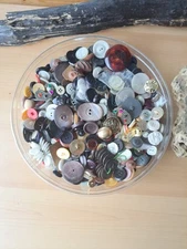 Vintage Buttons lot 4.49 Pounds! All Sizes, Shapes And Materials!