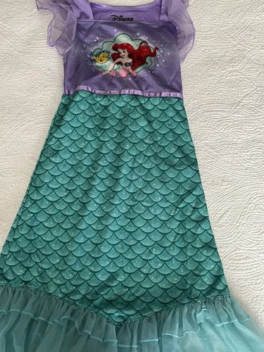 Lot 3 Disney Princess PJ Nightgowns Dress Sz 6 Rapunzel Ariel Frozen - Picture 5 of 12