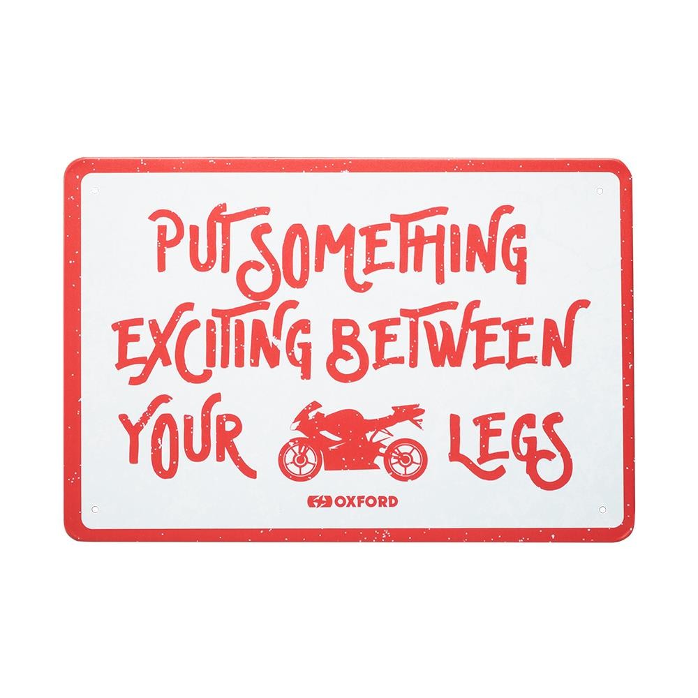 Oxford Exciting Metal Motorcycle Garage Sign Bike Shed Tin Workshop Bar Cave