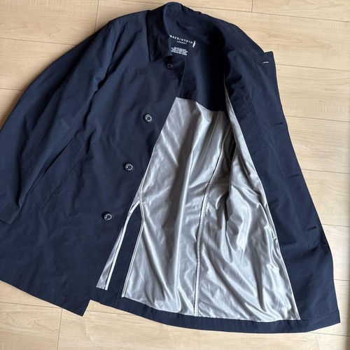 Mackintosh London DUNFORD Short Trench Coat Navy Polyester Water-Resistant Sz 4 - Picture 12 of 15