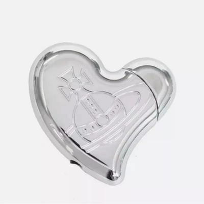 Vivienne Westwood Orb Heart Lighter Electronic Gas Lighters Silver