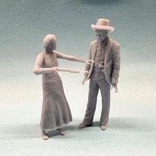Bonnie and Clyde Figure Set for Diorama 1/24 1/25