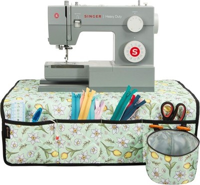 Sewing Machine Pad for Table with Pockets, Water-resistant Mat, Organizer for...