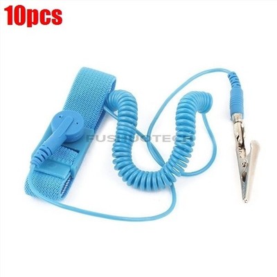 10pcs brand anti static esd wrist strap discharge band grounding prevent stat oc