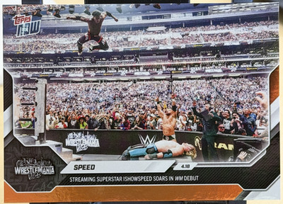 2026 TOPPS NOW WWE #43 SPEED - 05/25 Orange Foil