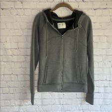 Aeropostale Gray Zip-Up Hoodie Womans Size Medium