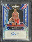JULIAN PHILLIPS 2023-24 PANINI PRIZM #SS-JP SENSATIONAL AUTO CHOICE BLUE RC 8/49