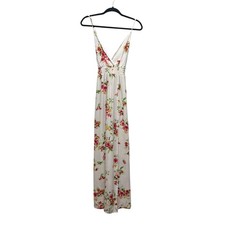 Forever 21 Babydoll Floral Maxi Cross Over Dress Medium Party Wedding Summer