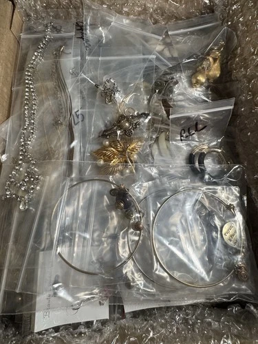 Mixed Vintage to Now Costume Jewelry Lot ~8 Lbs., 130+Pcs Reseller Wearable 925