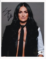 Sonya Deville WWE Open Shirt Autographed 8x10 Photo JSA Authentic