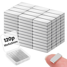 10x5x2mm Small Bar Magnets, Rare Earth Magnet Strong, 120Pcs Neodymium Magnets