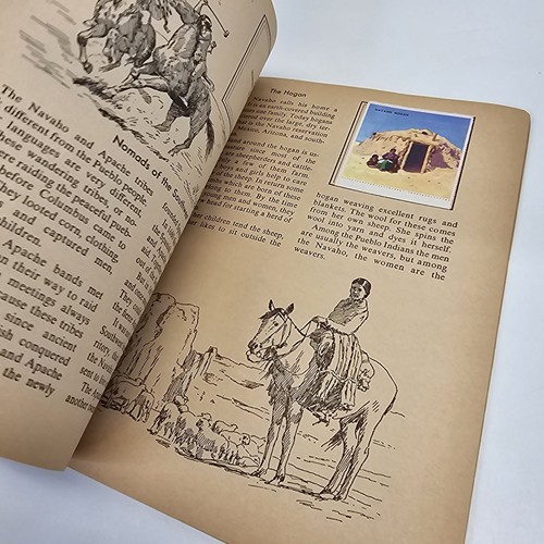 Vintage 1954 The Golden Play book of Indian Stamps Childrens Activity Book - Picture 8 of 15