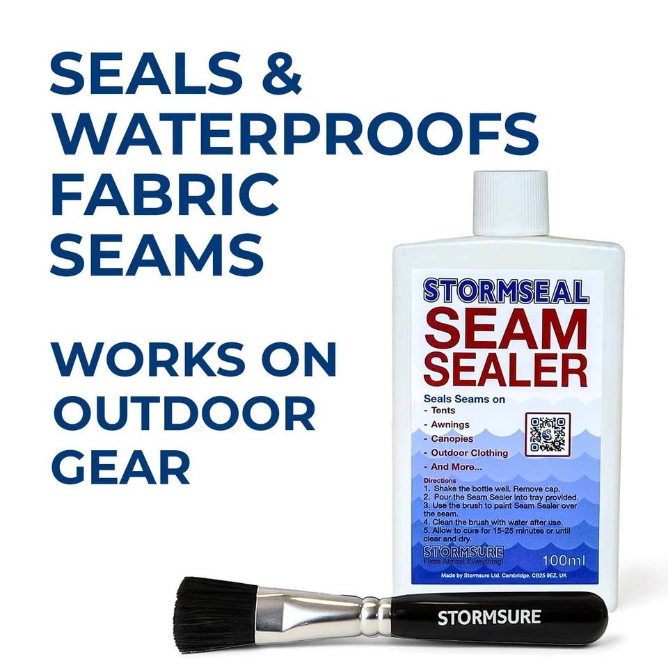 Sellador impermeable de 100 ml para tiendas de campaña chaquetas sellado de costuras de engranajes uso en exteriores Foto 2 de 4