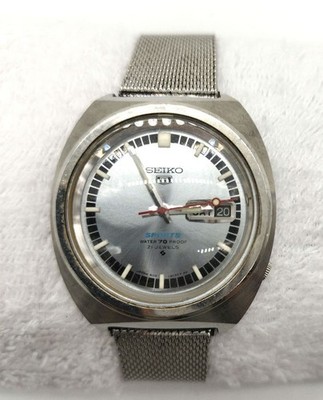 Seiko 6119-8130 1968 Automatic 21J Purple Dial Water 70 Proof Used SA621