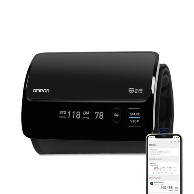 OMRON HEM-7600T Smart Elite+ Tubeless BP Monitor Intelli Wrap Bluetooth 360°