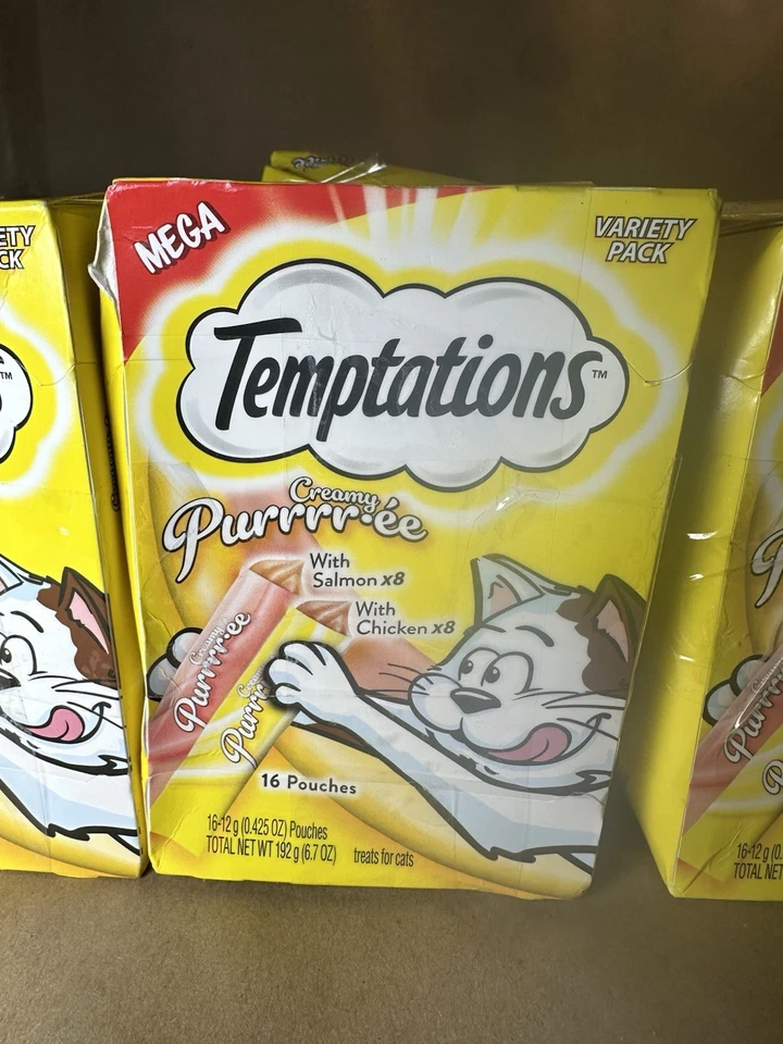 Lot of 40 – Temptations Creamy Purrrr-ée Cat Treats – Variety Pack 10/2026 - Image 3 of 4