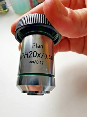 Phasenkontrast Mikroskop Objektiv PLAN 20x unendlich 0,17 Euromex - Schnäppchen