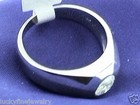 0.92 ct 14k Solid White Gold men's Natural Diamond Solitaire Ring 11.20 Gram USA — photo 4