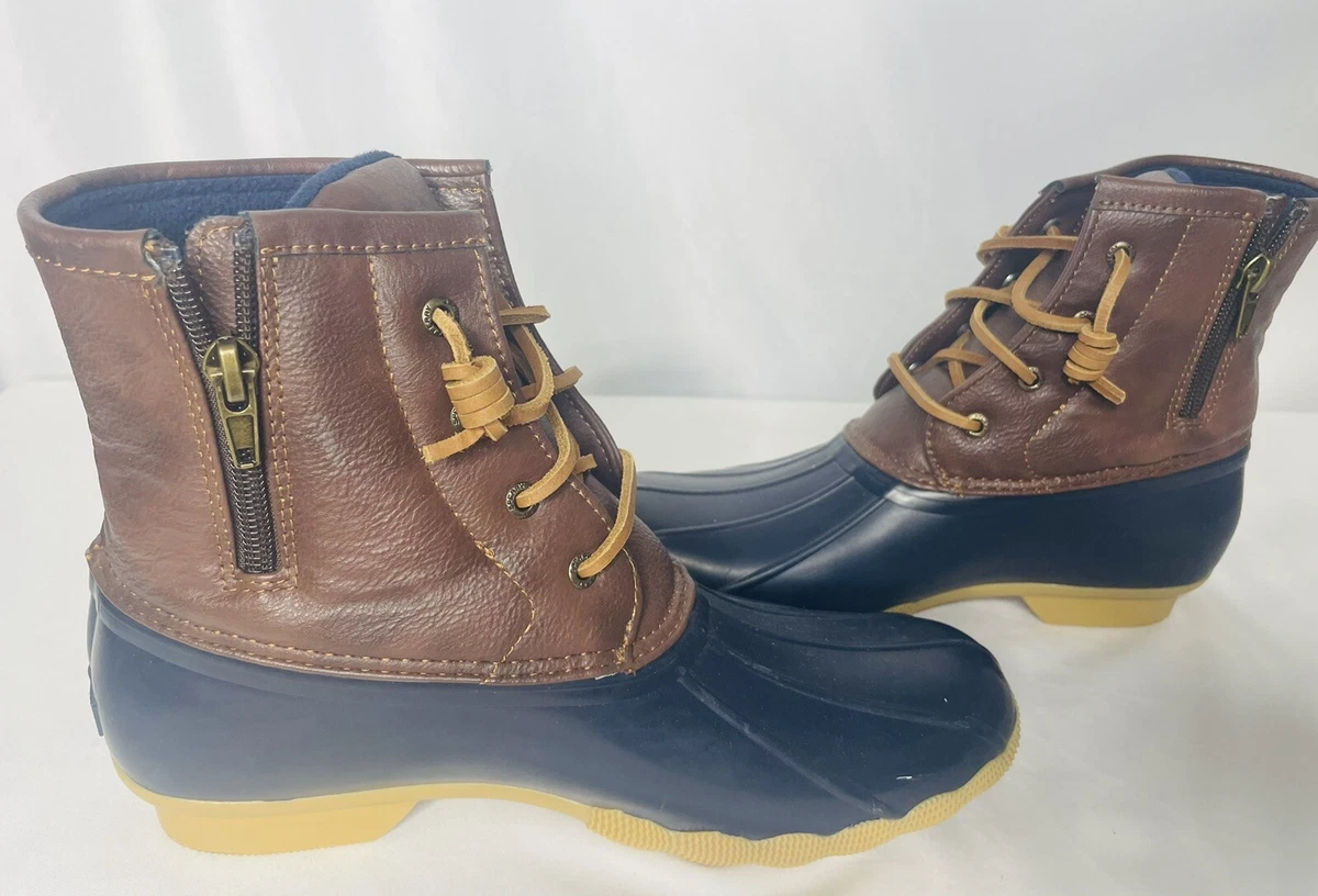 Sperry rope embossed duck boots deals