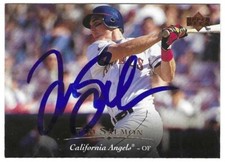 Autographed TIM SALMON California Angels 1995 Upper Deck card #270 w/COA