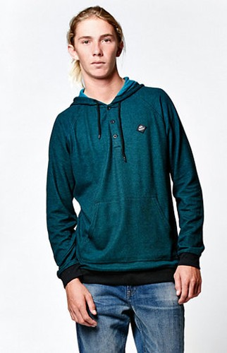 RVCA Moore Hooded Long Sleeve Shirt 