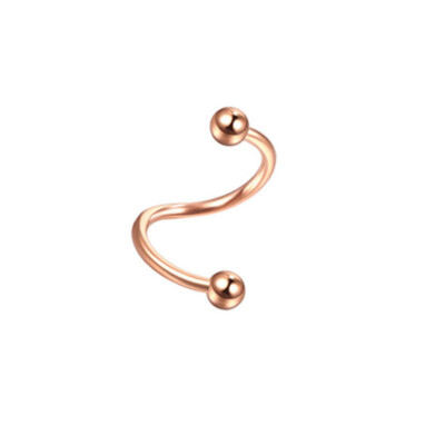 Chirurgenstahl Spiral Twist Nasenring Knorpel Helix Ohrpiercing Ringe  >