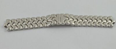 EBEL HERREN SPORTWAVE STAHL ARMBAND BRACELET 17MM TOP ZUSTAND POLIERT