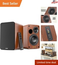 30W Bluetooth Bookshelf Speakers with 3.5 Inch Woofer - Optical/AUX/RCA Input