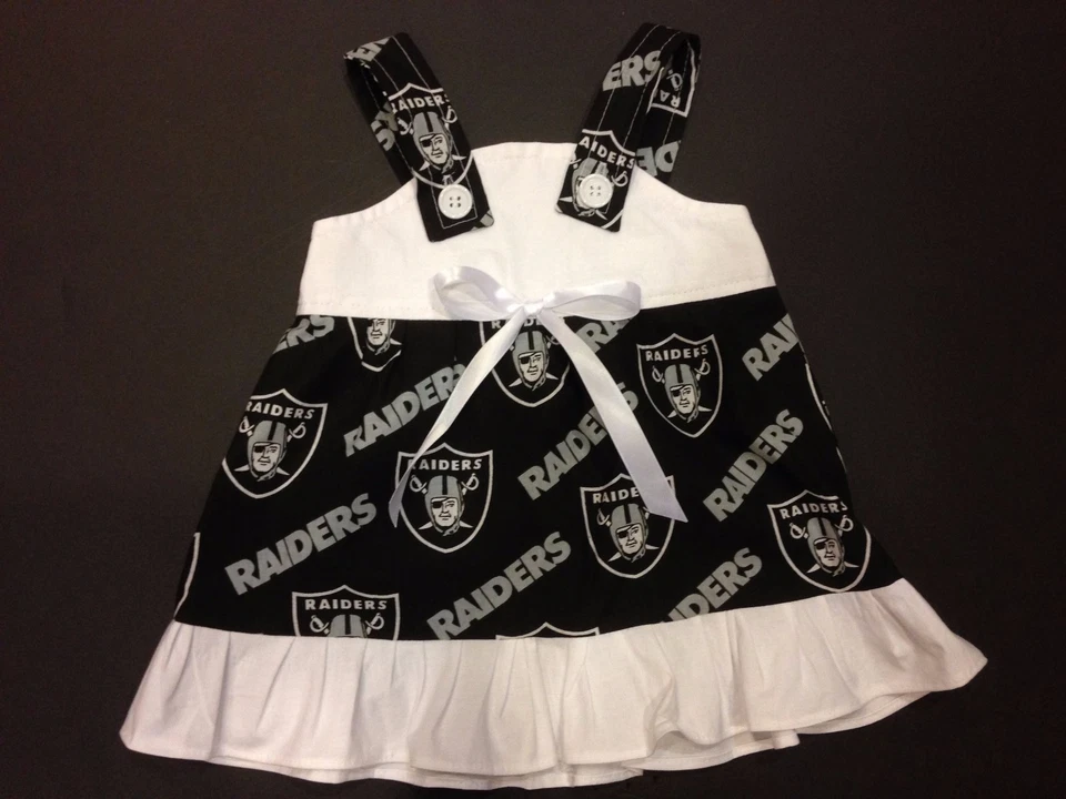 Vestido NFL Oakland Raiders Bebé Infante Niño Niñas * TÚ ELIGES LA TALLA * Foto 2 de 2
