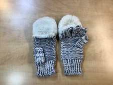 Totes Gloves / Mittens White, Silver And Faux...