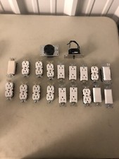 Lot of 20 Leviton Assorted Two Outlet Sockets And Switches Etc