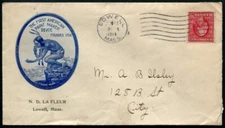 LOWELL, MA ~ N. D. La Fleur, Devoe Paints ~ Illus. Adv. Cover 1914