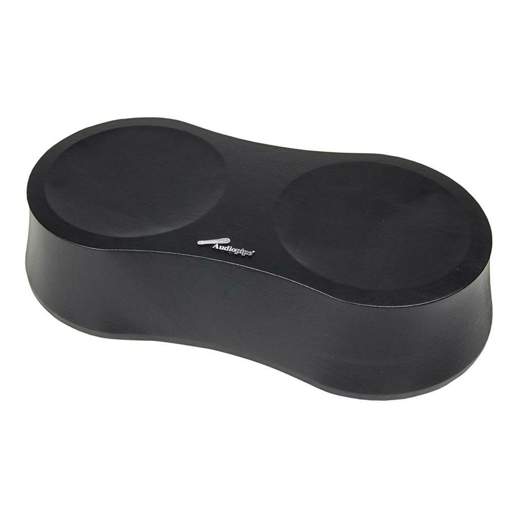 Audiopipe ISPODWD280BLK Dual 8 inch Speaker Pod with Black Vinyl Cover (Each)