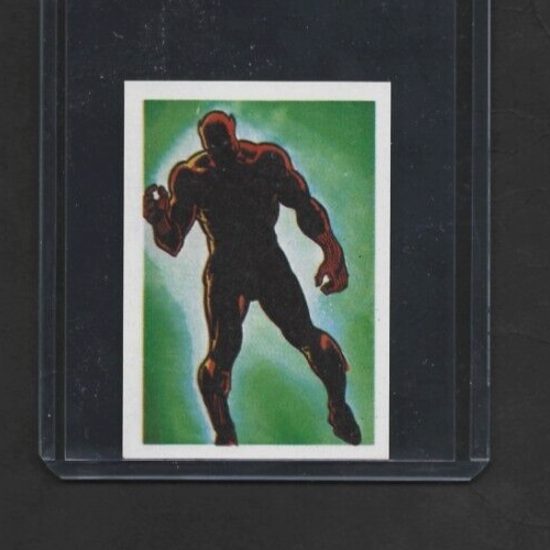 1979 Portugese Incredible Hulk #100 BLACK PANTHER Marvel Super Heroes Sticker - Picture 1 of 2