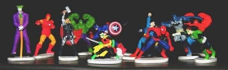 Individual Marvel DC Tree House Zerboz Heroics Mini Micro Figure