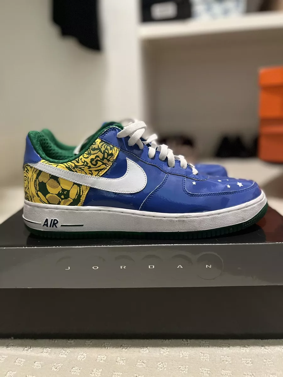 Air Force 1 Premium BRAZIL WORLD CUP Ronaldinho Size 11.5 RARE