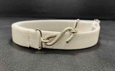 Elasticated Snake Belt 25mm White Adult Boy Mens Girls xl xxl xxxl V50