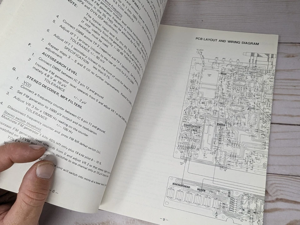 Serie de monitores manuales de servicio sintonizador estéreo NAD 4130 *Original OEM* Foto 4 de 4