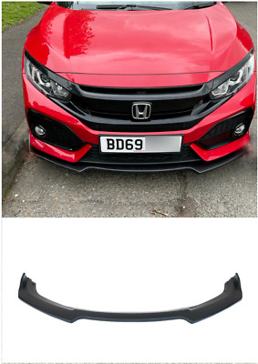 Für Honda Civic Type R 2015 Up Vorne Unten ABS Schwarz Splitter Stoßstange Lippe Spoiler