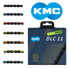 KMC DLC 11 Speed Waxed Mountain Road Bike Chain fit SRAM Shimano 118 Links