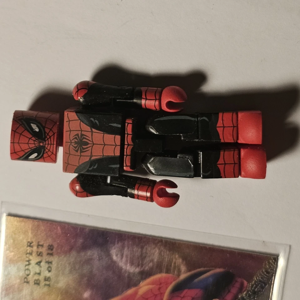 Lote_2 Flair 1994 Marvel Card Power Blast Spider-Man Minimates Figura De Colección  Foto 4 de 4