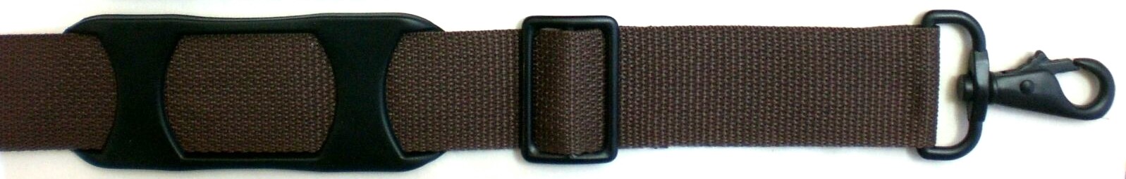 BROWN Briefcase Luggage Duffel Poly Shoulder Strap - Strong Metal Snaps USA-Made