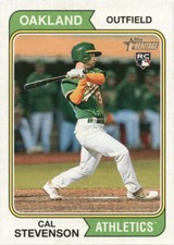 2023 Topps Heritage - #176 Cal Stevenson (RC)