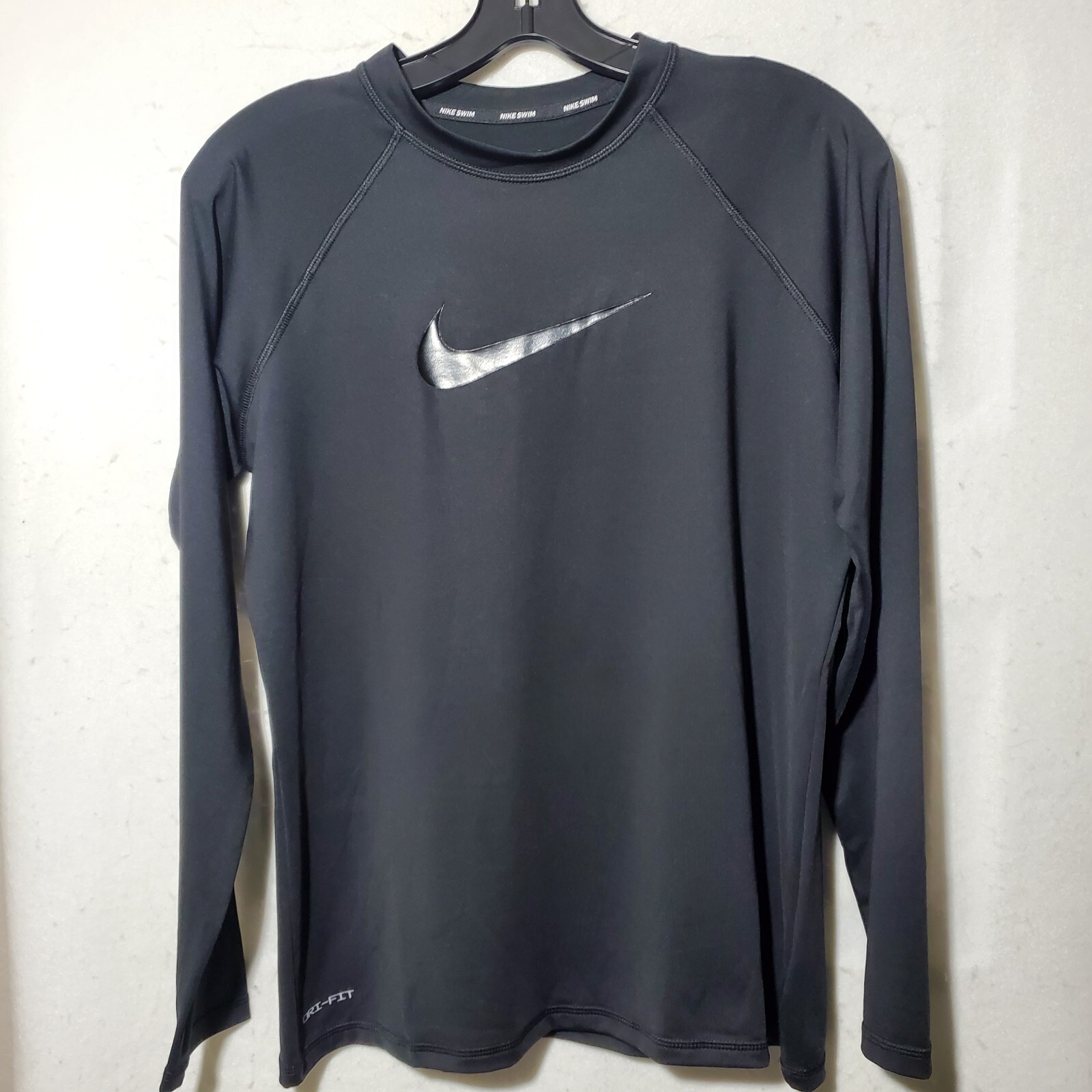 Nike Swim Shirt Women's Large Crew Neck Long Sleeve Dri-Fit UPF 40