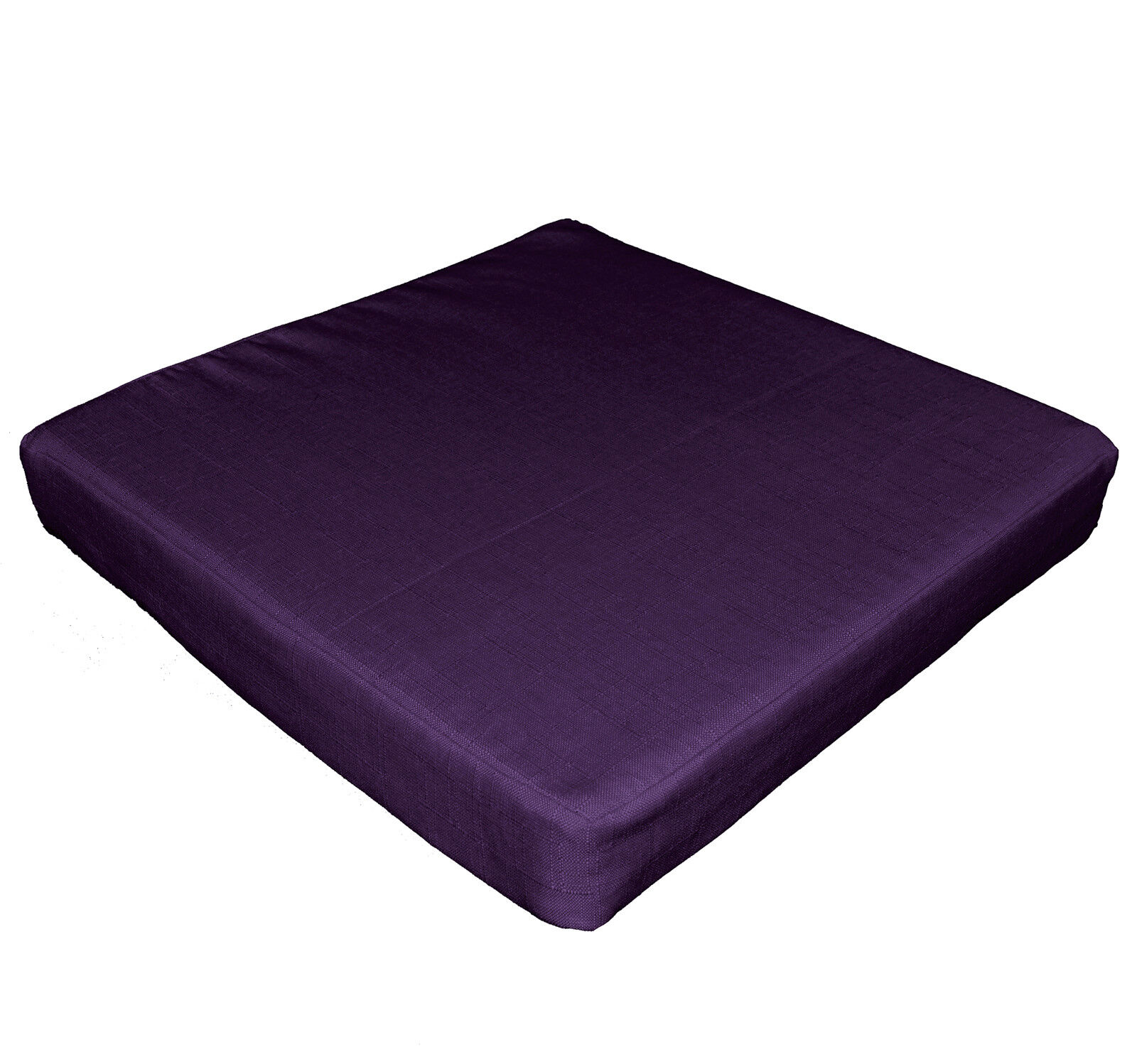 Qh01t Dark Purple Thick Cotton Blend 3D Box Sofa Seat Cushion Cover*Custom Size* Wyprzedażowa obniżka