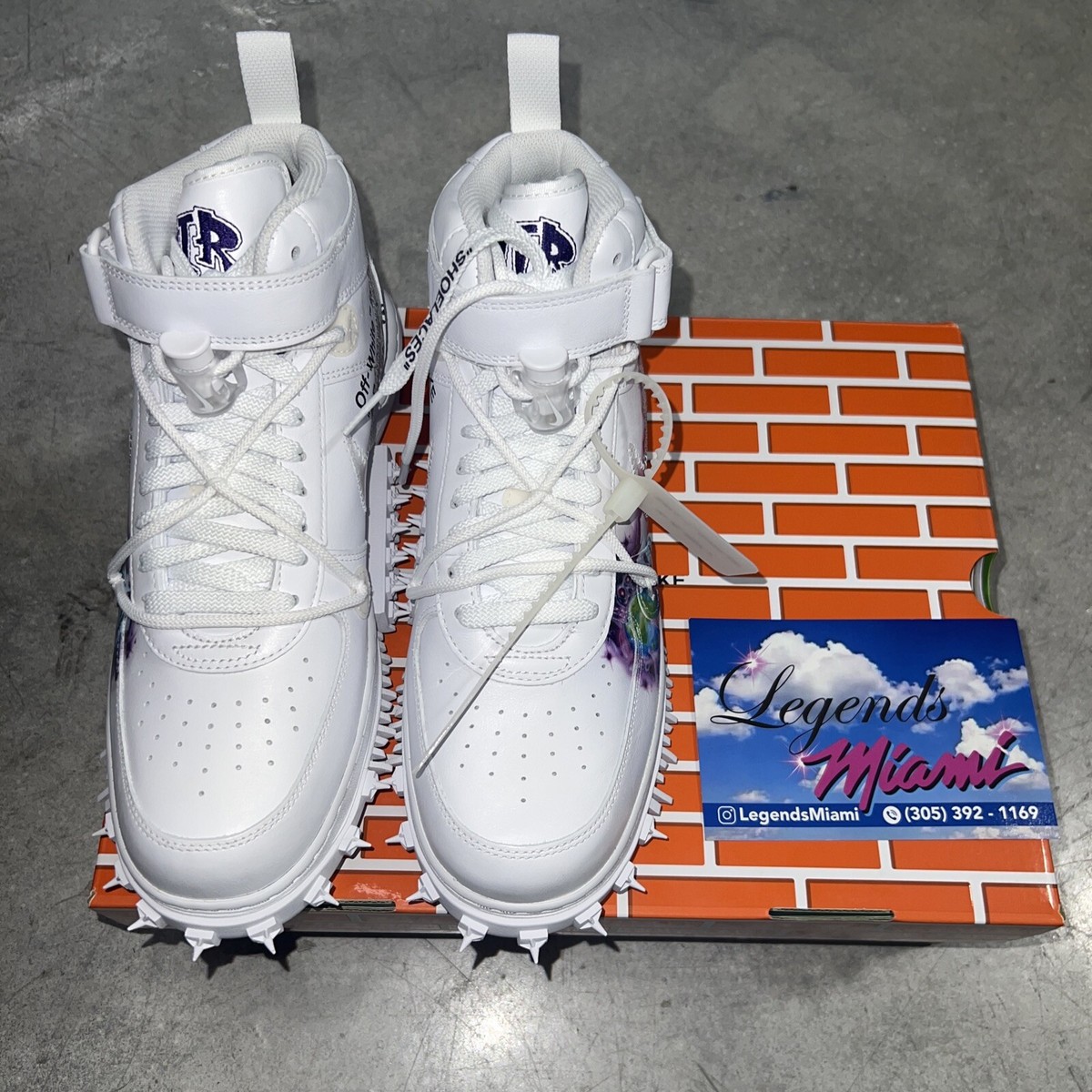 Nike Air Force 1 Mid x Off-White Graffiti/Sz 12.5/ BRAND NEW