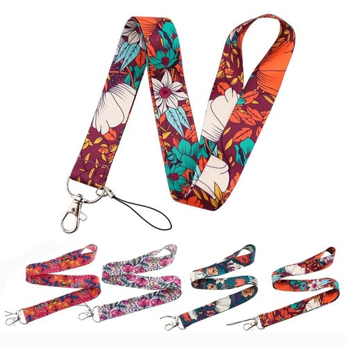 ID Card Pass Hang Rope Flower Antilost Rope Badge Holder Hanging Cord
