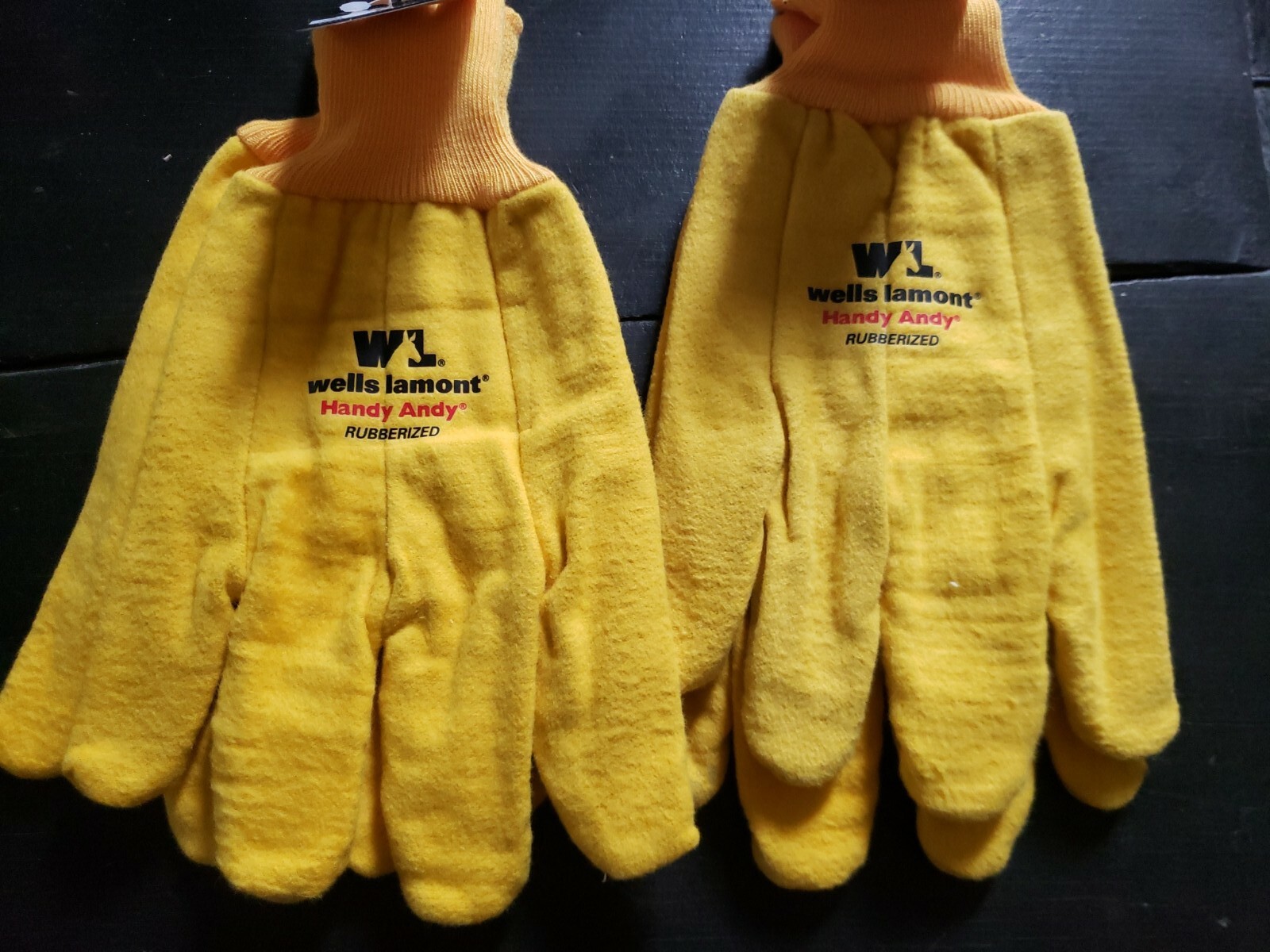 Two PAIRS New Wells Lamont 635XL Size XL Handy Andy Gloves