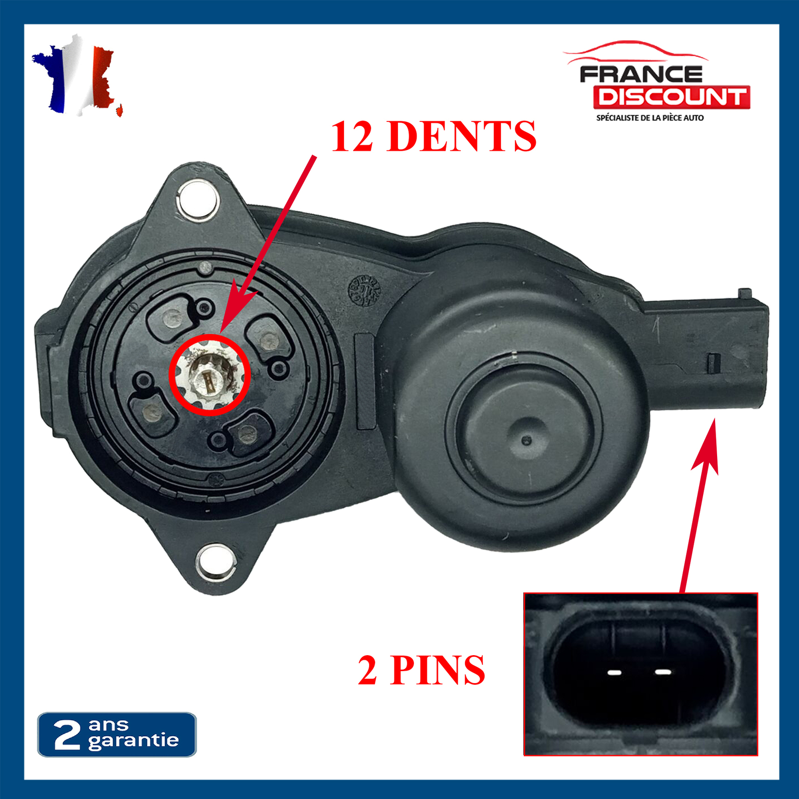 Moteur électrique de frein à main 12 dents qualité origine pour Audi A6 C7 type 4H0998281