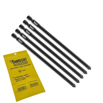 5 x SabreCut PH2 Autofeed Screwdriver Bits for Makita 6833 6835 6836 6837 DWD